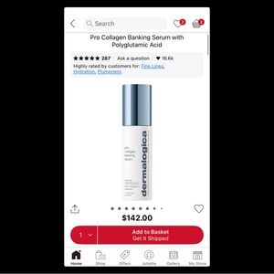 dermalogica Pro Collagen Banking Serum - White & Silver Blue Cap